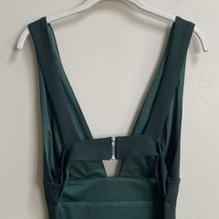 NWT Lulu&rsquo;s Smoldering Love Hunter Green Cutout Bodycon Mini Dress Size Large