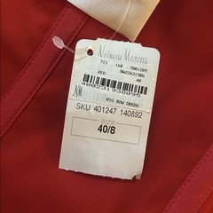 NWT Givenchy Cherry Red One Shoulder Bow Mini Cocktail Dress Size 40/8 Designer