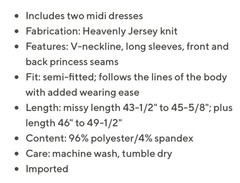 Denim & Co. Essentials Jersey 2-Pack Dresses Size S Raisin Brown Rose A703339