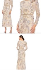 Mac Duggar Embellished Long Sleeve Dress – Size 10