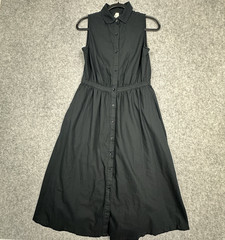 Pact Sunset Lightweight Organic Cotton Dress Women S Shirtdress Pockets NO BELT*