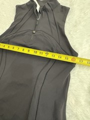 LULULEMON Define Black Sleeveless Mock Neck 1/4 Zip Athletic Sport Dress Size 12