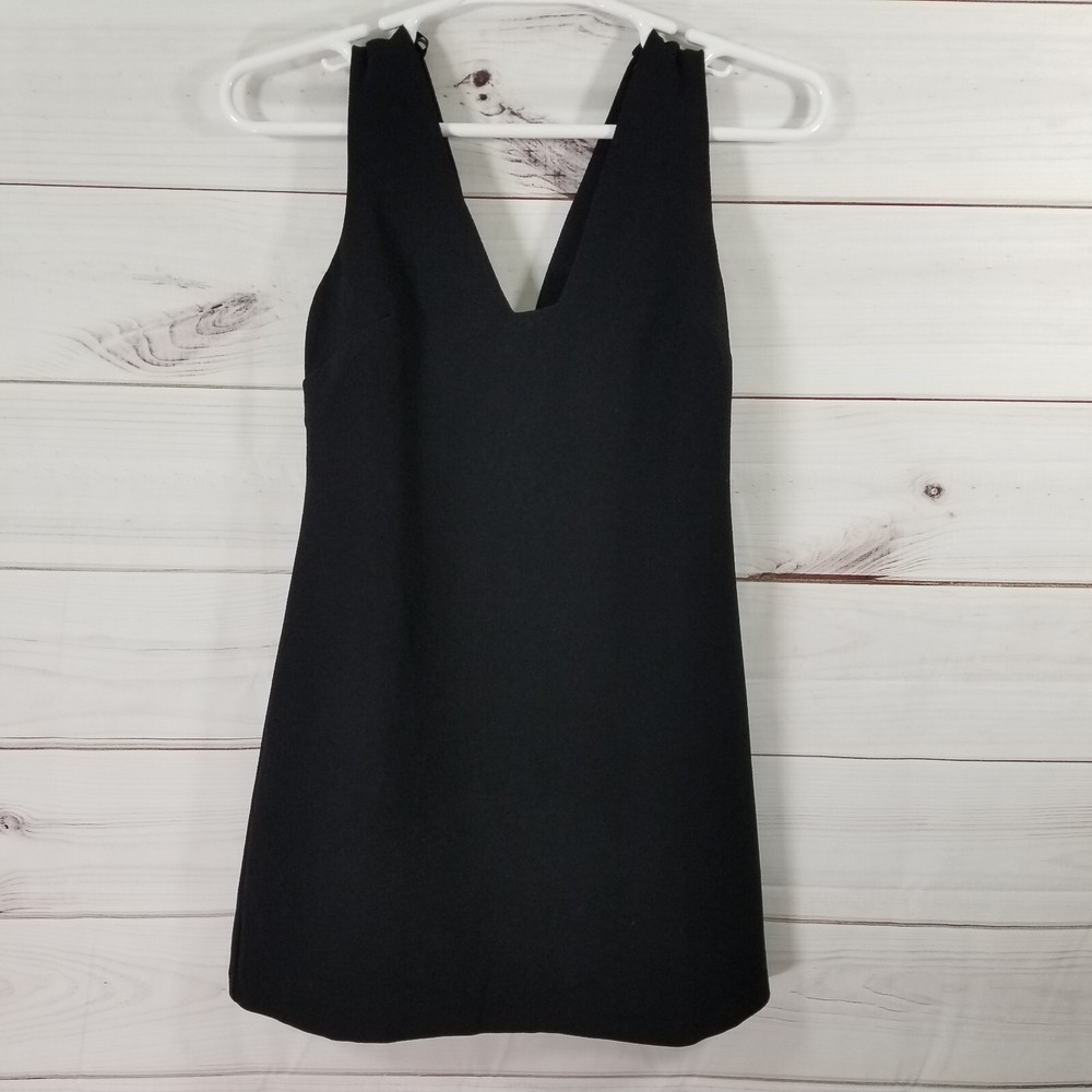 Asos Mini Tank Dress Size 6 Sleeveless Black Casual