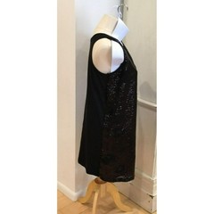 See by Chloe Women&rsquo;s black sleeveless Cheetah sequin shift dress