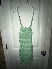 Super cute bershka mini dress in green and brown…