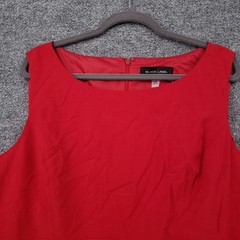 NEW Evan Picone Black Label Dress Womens 18 Plus Red Sheath Knee Length Lined