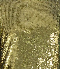 St John Knits Olive Sequin Boat Neck Dress 3/4 Sleeve Flaw Sz 14 NWOT $1695