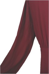 New W/ Tags Lulus Deep Burgundy Evening Dress Sz XL Deep V-Neck Sheer Sleeves