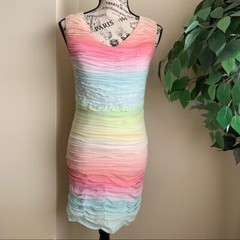 Alice + Olivia Pastel Tie-Dye Dress Sz S