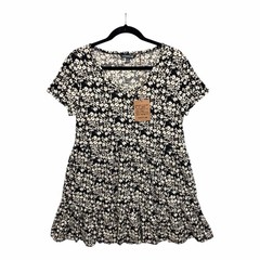 Toad & Co Whirlwind Tiered Short Sleeve Dress NWT Organic Cotton Lyocell Sz M