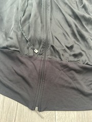 Intimissimi Black 100% Silk Zip Up Jacket Dress Size Small Made In Italy