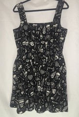 Killstar Flipped Mini Dress [Black/White]- L
