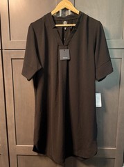 Bobeau Nordstrom Black V Neck Short Sleeve Dress Womens XL NEW Coverup Pockets