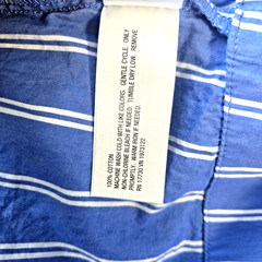 Universal Thread XXL Blue White Stripe Midi Shirt Dress Tie Waist Cotton