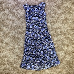 Connected Apparel Floral Lightweight & Breathable Sleeveless Midi Dress Size 4
