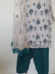 Indian green salwar Suit s saree Kurta Palazzo embroidered Trousers Bollywood