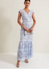 Phase Eight Blanche Embroidery Maxi Dress 14