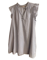 Time and Tru striped babydoll dress with ruffle sleeves & pockets | XXL