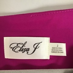 Eliza J Womens Sheath Dress Purple Lined V Neck Flutter Sleeve Pleated Zip 2 New