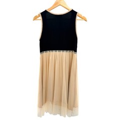 Basil & Maude Macrame Mini Dress Mesh Tulle Boho Crochet Ethereal Fairycore XS