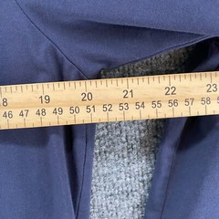 Garnet Hill Dress Womens XL Blue Shift Pull On Pima Cotton Modest Minimalist