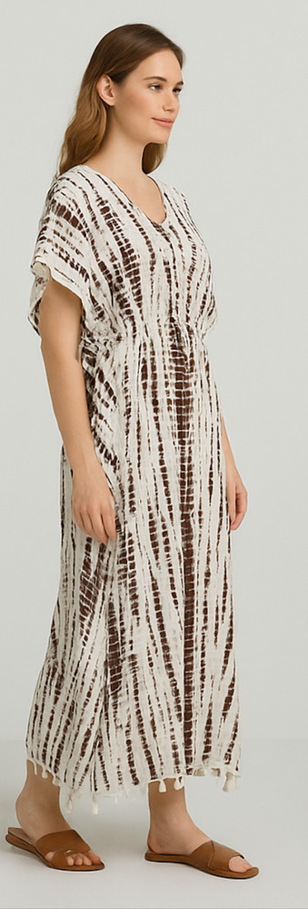 Kaftan Dress Beach Cover Boho Gown Hippie Women Plus Size Tunic Top US ST KF015