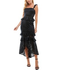 City Studios Women&rsquo;s Juniors&rsquo; Peplum Tube Dress (Navy, 7)
