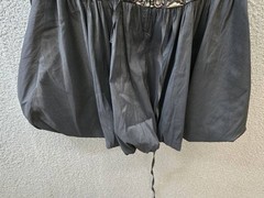 B. Darlin Plus Size Lace Bubble-Hem Dress 20W Black Straight Neck Back Zip