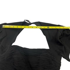 B.B. CollectionsBarbara Vintage Black Ruched Open Back Cocktail Dress