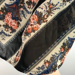 New ASOS Floral Stripe Print Puff Sleeve Sheer Mini Dress Black Multi Size 8
