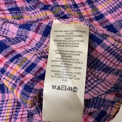 Free People Milo Pink Blue Plaid Mini Dress Button Front Size XS Elastic Waist