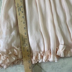 MARC BOUWER GLAMIT Sz 4 Silk Gown Formal ruffles rhinestone broach corset Fairy