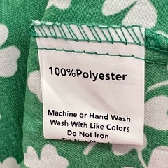 Kojooin Green & White Clover Strapless Dress Size 2X Elastic/Ruching, Tiered NEW