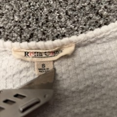Rolla Costa Size Small White Junior Flowy Short Sleeve Dress
