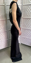 Michal Negrin Elegant Full length Black And Floral Dress Size – XS – NWT