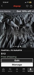 SHEIN Women’s Black Solid Off Shoulder Smocked Ruffle Tiered Maxi Dress 2XL