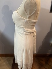 Sapphire Dolls Cotton Lace Dress Adjustable Straps Empire Waist Sz 5 EUC Bra