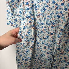Tuckernuck Bluebell Floral Ditsy Calico Royal Shirt Dress