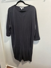 J Jill Pure Jill Sand Washed Gray Dress Size S (oversized)
