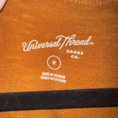 Universal Thread Orange V-Neck T-Shirt Dress Size M