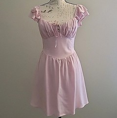 Hollister Women&rsquo;s Small Pink Mini Dress W Shorts Pockets Open Back Fairycore