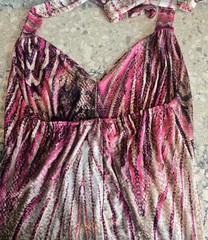 Women&rsquo;s India Boutique Multicolored Pink Sleeveless Maxi Dress One Size