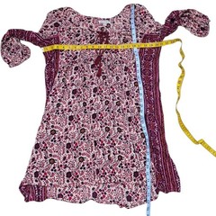 American Eagle Boho Floral Peasant Flowy Balloon sleeves Dress Size M