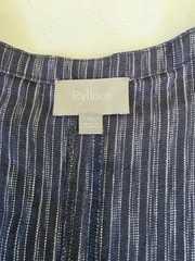 Ryllace Plus 3XL linen black stripe dress