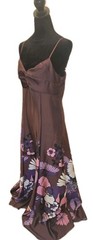 NWT Express Satin drape twist strap Long dress floral print SZ M Retail $228