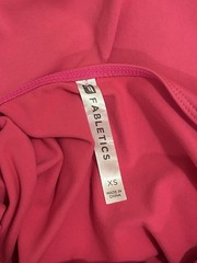 Fabletics Hot Pink Solid Activewear Bodycon Mini Dress Racerback Cutout XS