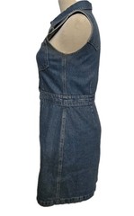 BDG Urban Outfitter Denim Mini Dress Blue Y2K Button Up Cowgirl Western Size S