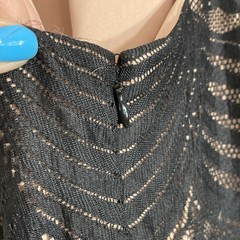 Morgan & Co Womens Black Floral Lace Halter Lined Maxi Dress Size 14