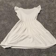 Rolla Costa Size Small White Junior Flowy Short Sleeve Dress