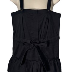 Cynthia Steffe Black Tiered Ruffle Mini Dress Cotton Blend Size 6